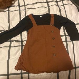 cute black and brown dress